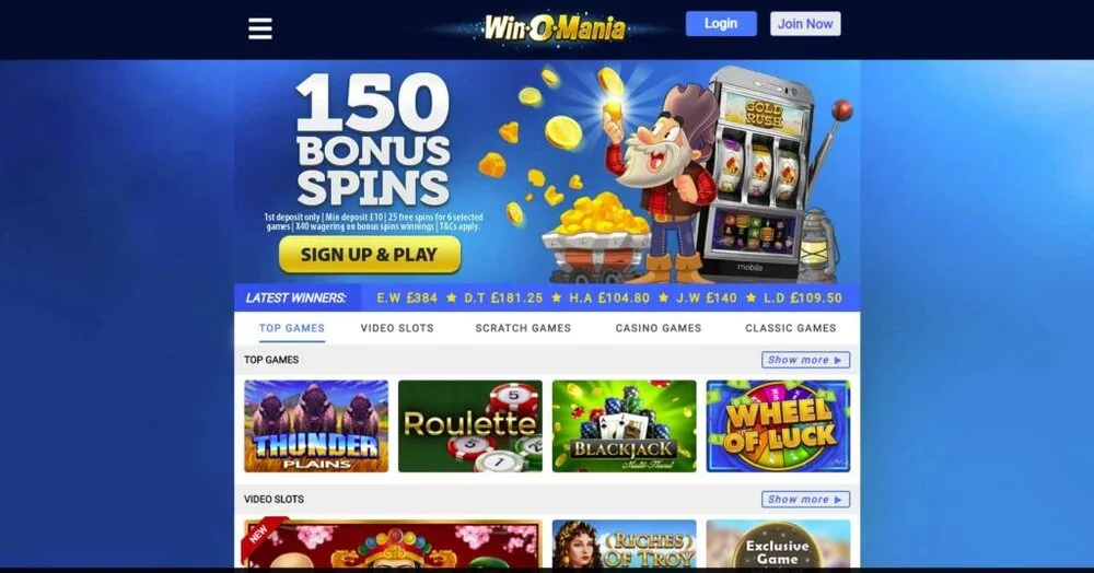 Winomania mobile gaming